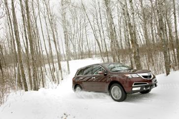 2012 Acura MDX snow.