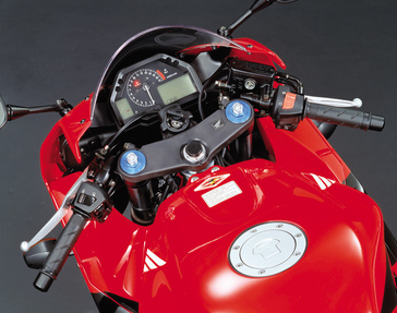 2003 Honda CBR600RR cockpit (European model shown.
