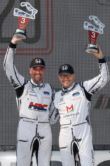 #93: MMG, Honda Civic FL5 TCR, TCR: Karl Wittmer, LP Montour on the podium