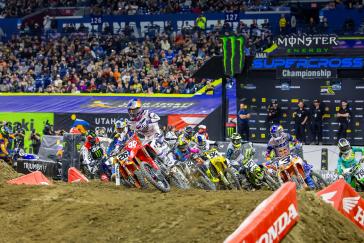Hunter Lawrence takes career-first 450SX Triple Crown overall win in Indianapolis