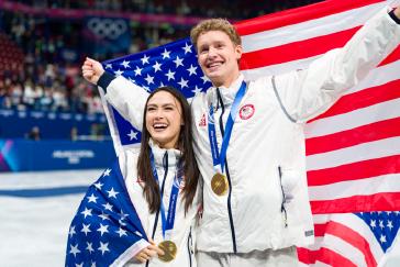 Madison Chock and Evan Bates. c) Getty Images.