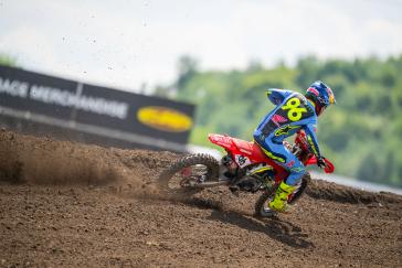 Hunter Lawrence Gives ’25 CRF450R a Moto Win and Podium Overall Finish in AMA Debut
