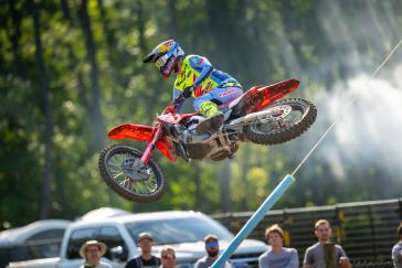 Hunter Lawrence Gives ’25 CRF450R a Moto Win and Podium Overall Finish in AMA Debut