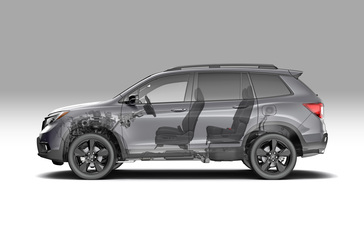 Honda Passport Interior Packaging
