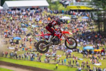 Hunter Lawrence Gives ’25 CRF450R a Moto Win and Podium Overall Finish in AMA Debut