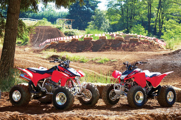 2006 Honda TRX450R and TRX250EX.
