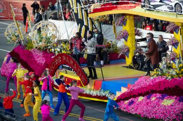 Fitz and The Tantrums Perform on the 2023 Honda Rose Parade Float Forever Determined