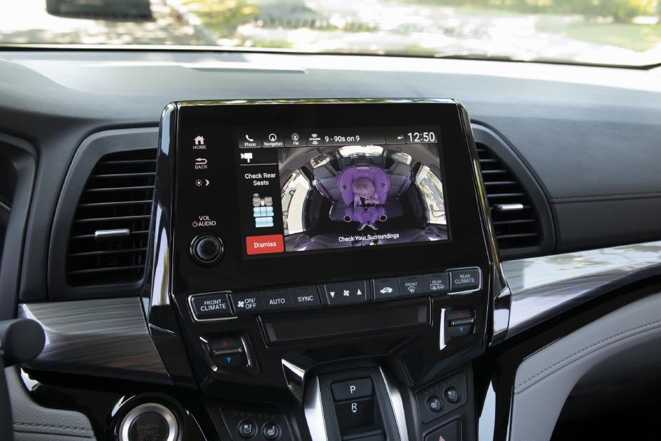 2021 Odyssey Rear Seat Reminder system integrated with the vehicle's CabinWatch® rearseat
