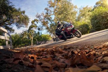 25 Honda Gold Wing Tour Bourdeaux Red Metallic Action