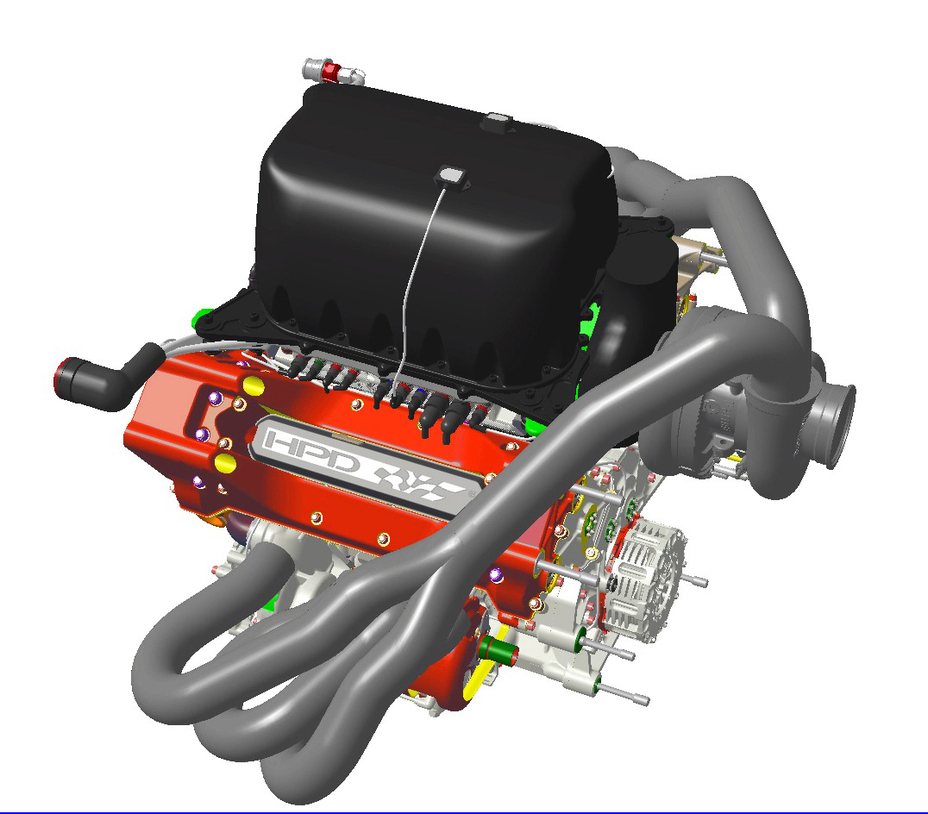 HPD's new HR22T turbocharged V6 engine is designed for LMP1 competition