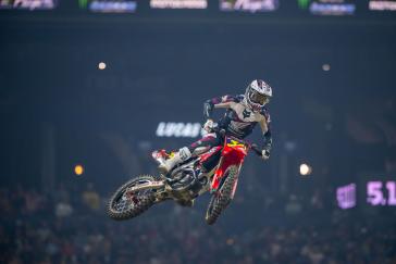 Hunter Lawrence takes career-first 450SX Triple Crown overall win in Indianapolis
