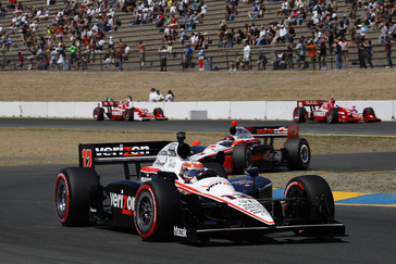 26-28 August, 2011, Sonoma, California USA.Will Power leads Castroneves, Briscoe, Franchitti and Dixon.(c)2011, Michael L. Levitt.LAT Photo USA