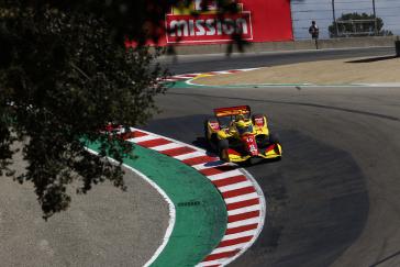 Alex Palou, Felix Rosenqvist second and third in IndyCar season finale qualifying at Laguna Seca