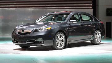 Chicago - February 9, 2011 - 2012 Acura TL during the vehicle's Chicago Auto Show world debut today.  Acura's newly refined TL delivers fresh front and rear styling, a new Sequential SportShift 6-speed automatic transmission for improved performance and fuel economy, a revised interior and a host of technology upgrades. (Joe Wilssens / Acura photo)