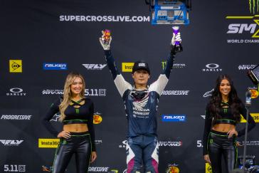 Hunter Lawrence takes career-first 450SX Triple Crown overall win in Indianapolis