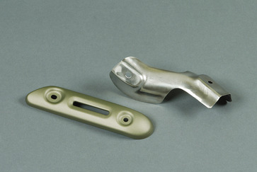 2004 Honda CRF250R exhaust shields.

