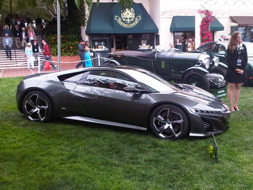 The Acura NSX Concept on the Concept Lawn at the 2013 Pebble Beach Concours d'Elegance