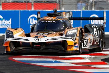 #60: Acura Meyer Shank Racing w/Curb Agajanian, Acura ARX-06, GTP: Tom Blomqvist, Colin Braun