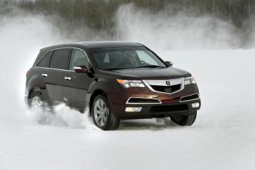 2012 Acura MDX snow.
