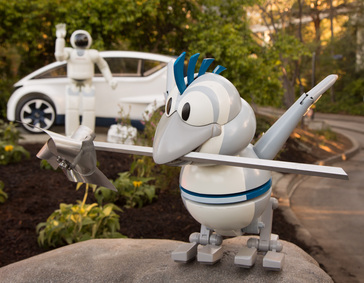 Disneyland Resort debuted a fresh look and storyline for its iconic attraction Autopia, powered by Honda, featuring Honda’s humanoid robot, ASIMO, and an all-new Disney character, the robotic “Bird.” Scenes in the storyline feature ASIMO and Bird as they plan the ultimate road trip and experience adventures that take them from a campground to the skies. The attraction also features many different Honda products, both real and conceptual, that share the company’s forward-looking innovative spirit with guests.