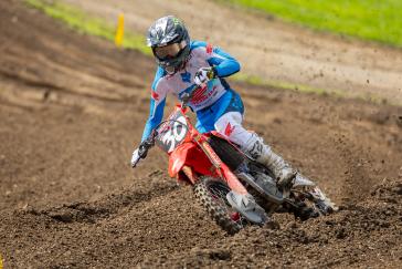 Hunter Lawrence Gives ’25 CRF450R a Moto Win and Podium Overall Finish in AMA Debut