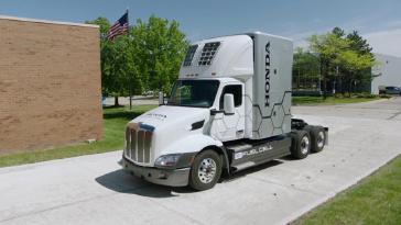 The Honda Class 8 Hydrogen Fuel Cell Truck Concept demonstrates the company’s zero-emissions powertrain capabilities.