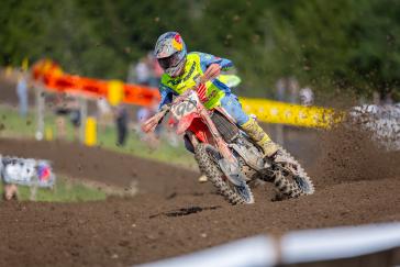 Hunter Lawrence Gives ’25 CRF450R a Moto Win and Podium Overall Finish in AMA Debut