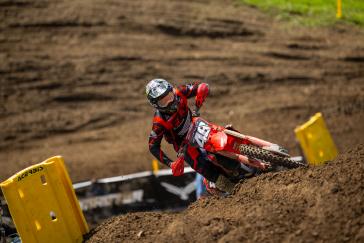Hunter Lawrence Gives ’25 CRF450R a Moto Win and Podium Overall Finish in AMA Debut