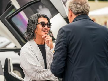Yasutake Tsuchida, the Acura Creative Director and Vice President of Auto Design, presents the Acura NEXERA Vision at The Quail, a Motorsports Gathering during Acura’s press conference.