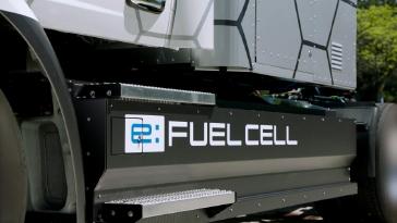 The Honda Class 8 Hydrogen Fuel Cell Truck Concept demonstrates the company’s zero-emissions powertrain capabilities.
